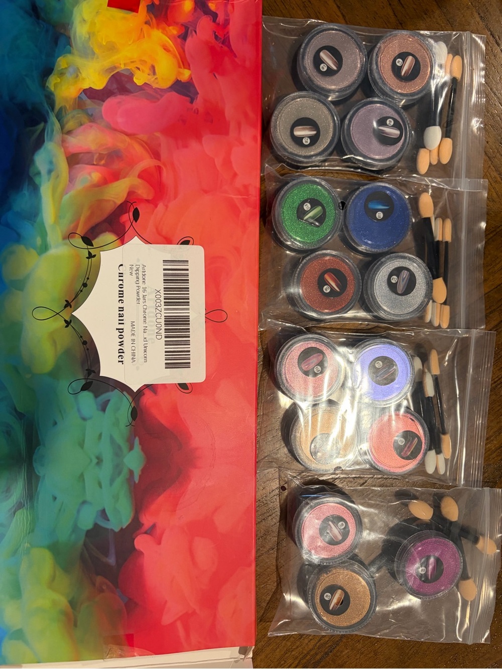 Chrome Nail Powder Multicolor Set - Home Party Supplies